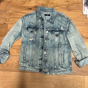 Able Light Blue Distressed Denim Jacket